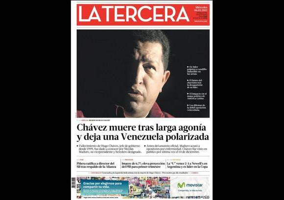 Cortes&#237;a - La Tercera, Chile.