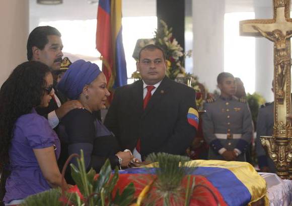 AP - C&#243;rdoba estuvo acompa&#241;ada por Nicol&#225;s Maduro y Rosa Virginia Ch&#225;vez, una de las hijas del presidente venezolano.