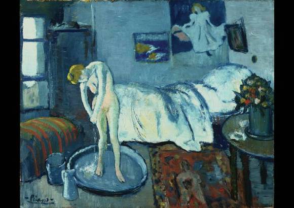 AP - Esta es la obra La habitaci&#243;n azul de Pablo Picasso, pintada por el artista en 1901.