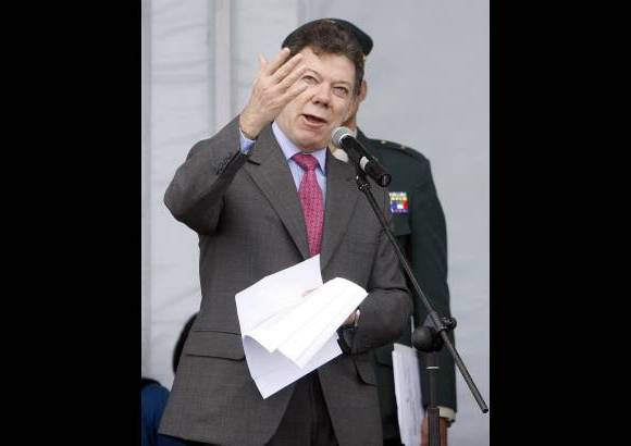 Luis Eduardo Noriega-Colprensa - La Fuerza A&#233;rea Colombiana celebr&#243; sus 91 a&#241;os presentando el nuevo Boing 767. en el evento estuvo el presidente Juan Manuel Santos y la c&#250;pula militar.