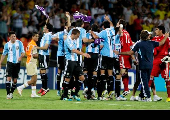Juan Antonio S&#225;nchez - La felicidad de los argentinos tras alcanzar el tiquete para los cuartos de final.