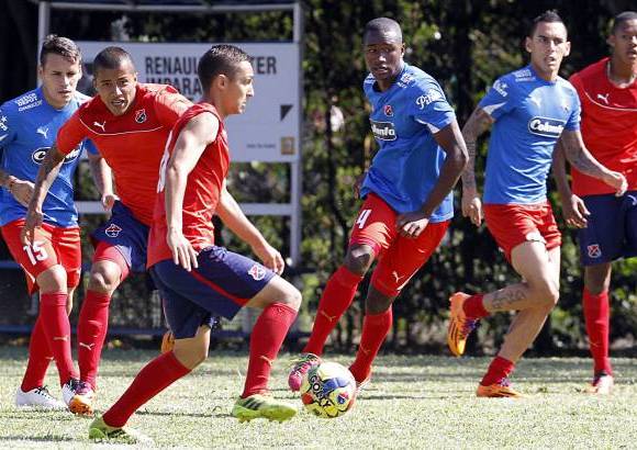 FOTO DONALDO ZULUAGA - Por su parte, el equipo rojo contin&#250;a con sus entrenamientos con vistas al duelo de este mi&#233;rcoles ante Jaguares por la Copa Postob&#243;n.