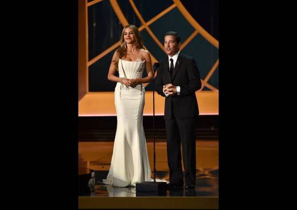 AFP - La actriz de &quot;Modern Family&quot; se encarg&#243; de presentar al presidente de la Academia de la Televisi&#243;n de Estados Unidos, Bruce Rosenblum.