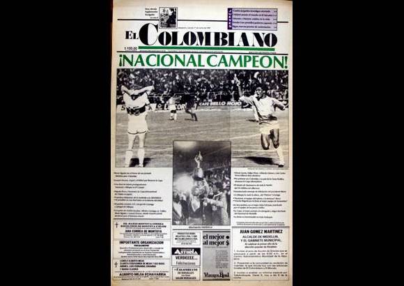 - El Colombiano registró de esta manera el título de Nacional en la capital.