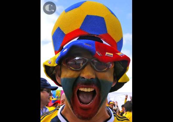 FOTO JUAN ANTONIO S&#193;NCHEZ, ENVIADO ESPECIAL A BRASIL - Los aficionados que viajaron a territorio carioca para presenciar los partidos de la Selecci&#243;n hicieron sentir al equipo como en el Metropolitano, un gesto que Colombia respondi&#243; con tres goles.