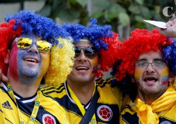 FOTO JUAN ANTONIO S&#193;NCHEZ, ENVIADO ESPECIAL A BRASIL - Los aficionados que viajaron a territorio carioca para presenciar los partidos de la Selecci&#243;n hicieron sentir al equipo como en el Metropolitano, un gesto que Colombia respondi&#243; con tres goles.