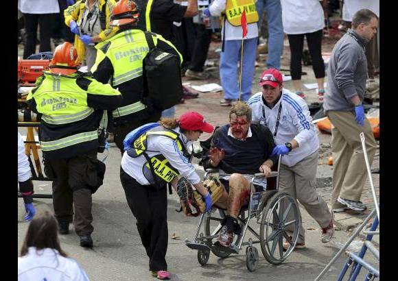 AP - La investigación apunta a que los explosivos estaban en una papelera junto a la línea de meta de la competición deportiva.