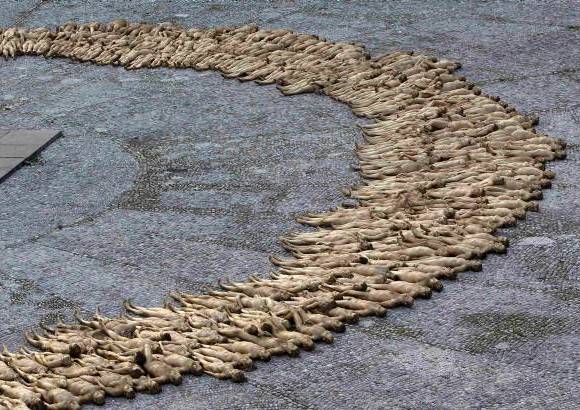Reuters - As&#237;, en el Sal&#243;n Real del Teatro Nacional, una monta&#241;a de cuerpos dorados simbolizar&#225; la riqueza acumulada.