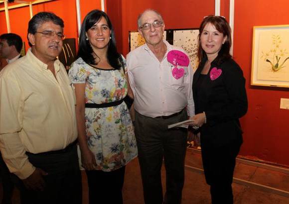 David Sánchez - Herman Gutiérrez, María José Jaramillo, Arturo Vayda e Inés Madrid, directora de la fundación Santiago Corazón. Un grupo sensible y solidario.