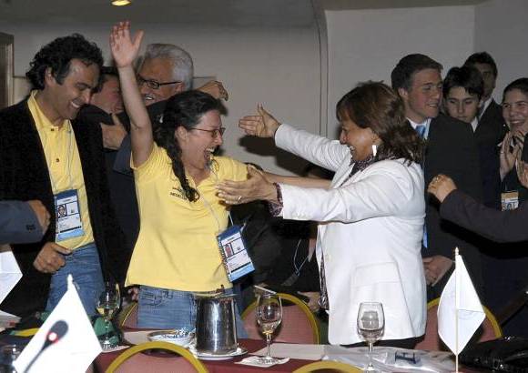 Cortes&#237;a - Alicia Vargas, gerente del Inder, expresa su alegr&#237;a ante el logro de los Juegos Suramericanos para Medell&#237;n.