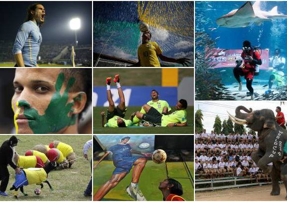 AP - La Copa Mundial de fútbol inicia el jueves y aficionados a ese deporte, desde los barrios pobres de Río de Janeiro hasta las canchas de India, muestran su pasión por el juego.
