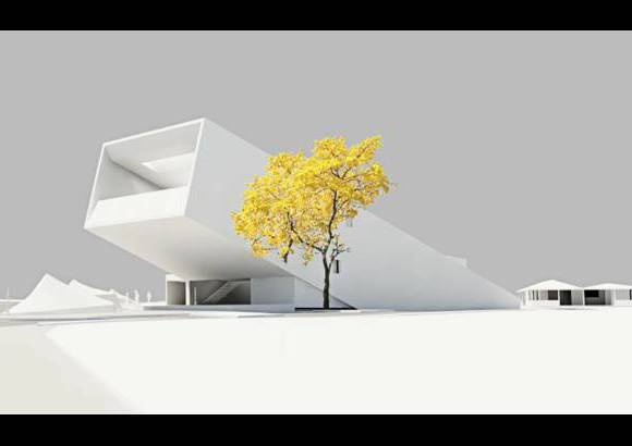 Andrés Obregón - Maqueta de la obra, diseño del arquitecto Andrés Obregón.