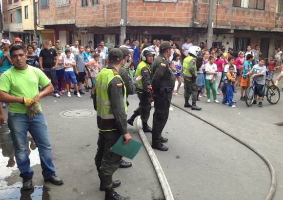 Foto Esteban Vanegas - El incidente que se registr&#243; a las 12:02 p.m. en la calle 79 con carrera 55b, sector El Bosque de Moravia, se present&#243; en una zona residencial en las que se recomienda no tener esta clase de expendios.