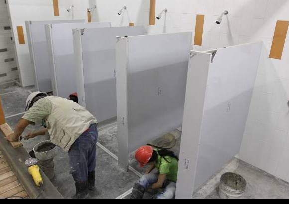 Juan Fernando Cano - Los camerinos están casi listos para ser utilizados.