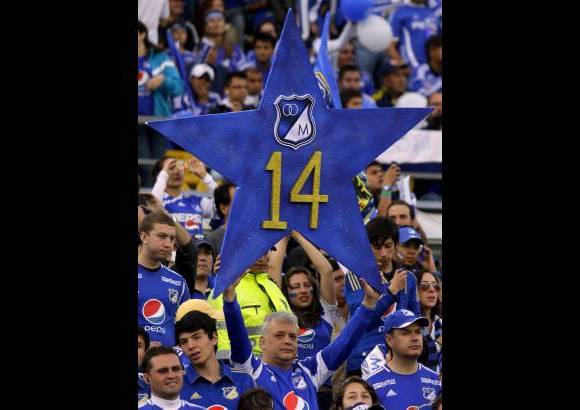 Colprensa - Millonarios alcanz&#243; la estrella 14 al superar en la gran final de la Liga Postob&#243;n II-2012 al Independiente Medell&#237;n. Dram&#225;tica definici&#243;n desde los penaltis despu&#233;s de empatar 0-0 en la ida y 1-1 este domingo.