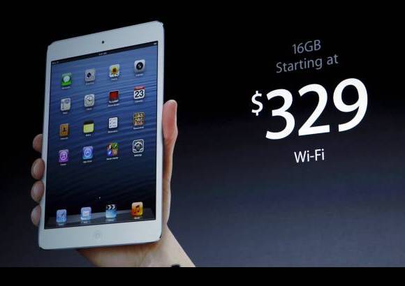 Reuters - Este iPad Mini tiene las mismas características del nuevo iPad pero pesa la mitad. Su precio comienza en 329 dólares.