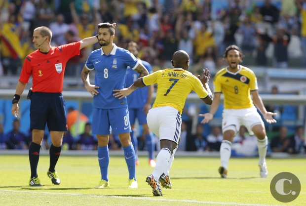 Juan Antonio S&#225;nchez, enviado especial a Brasil - Colombia derrot&#243; 3 - 0 a Grecia en la que se considera la mejor actuaci&#243;n de la Selecci&#243;n Nacional en un Mundial.