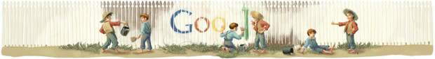 Google recuerda a Mark Twain | Con un doodle rinde tributo al escritor y periodista estadounidense Samuel Clemens, conocido como Mark Twain, cuando se cumplen 176 años de su nacimiento.