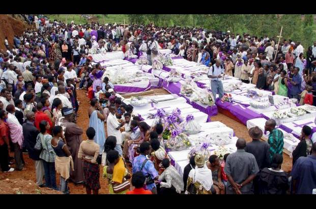AP - El Genocidio de Ruanda fue el intento de exterminio de la poblaci&#243;n tutsi por parte del gobierno hegem&#243;nico hutu de Ruanda en 1994.