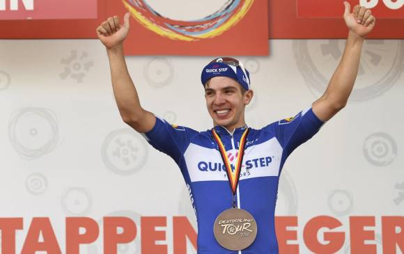 El colombiano ganó la Clásica alemana Sparkassen Münsterland Giro. FOTO TOMADA DE TWITTER