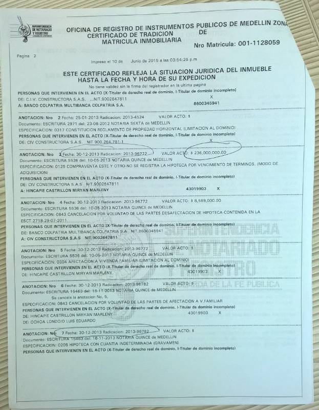 5. Esposa del alcalde compra apartamento 
