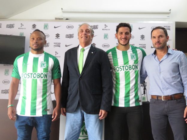 Ayer fueron presentados oficialmente Camilo Zúñiga y Gonzalo Castellani, últimas incorporaciones. FOTO cortesía Nacional