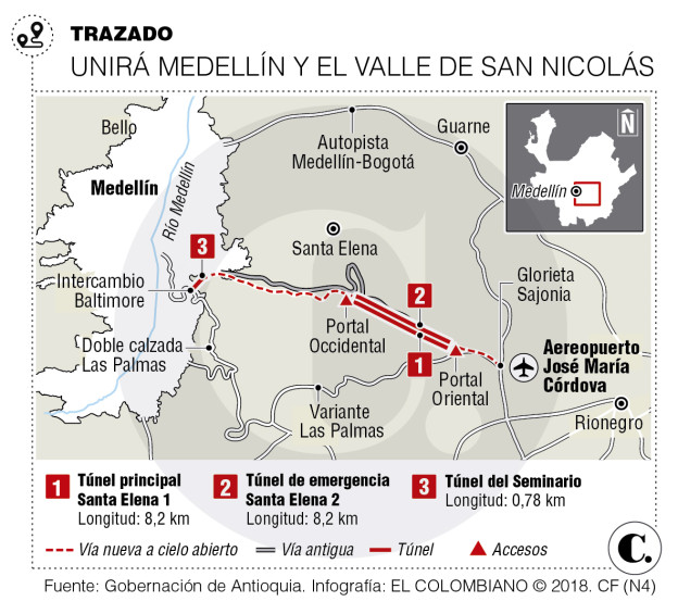 Así es el túnel que conectará a Medellín con el Oriente antioqueño en 18 minutos