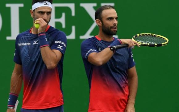 Robert Farah y Juan Sebastián Cabal fueron eliminados del Master 1000 de Roma.FOTO AFP