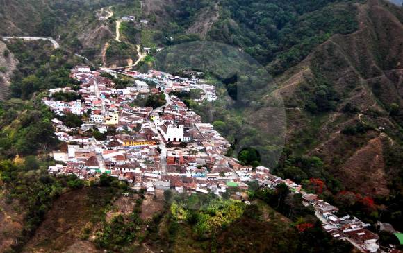 Panorámica del municipio antioqueño de Buriticá. FOTO Manuel Saldarriaga Quintero