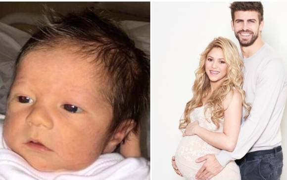 Esta fue la imagen que Shakira y Piqué compartieron de Sasha. FOTO Cortesía