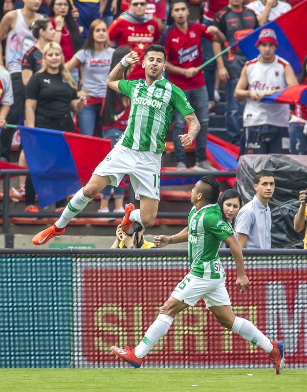 Nacional abrió el marcador por intermedio del uruguayo Pablo Cepellini. Foto Juan Antonio Sánchez O