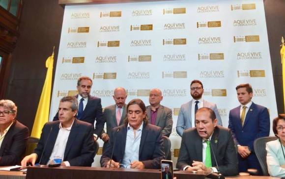 Congresistas anunciaron paquete de reformas para modificar la política antidrogas. FOTO cortesía prensa Armando Benedetti