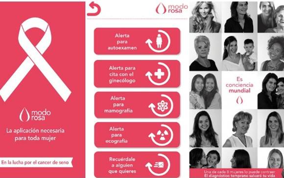 Así se ve la aplicación Modo Rosa disponible para descargar en la Play Store de Android. FOTO Cortesía