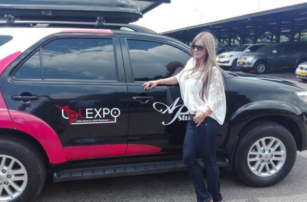Esperanza Gómez, reconocida actriz colombiana de películas pornográficas, estuvo en Lal Expo el año pasado. FOTO COLPRENSA