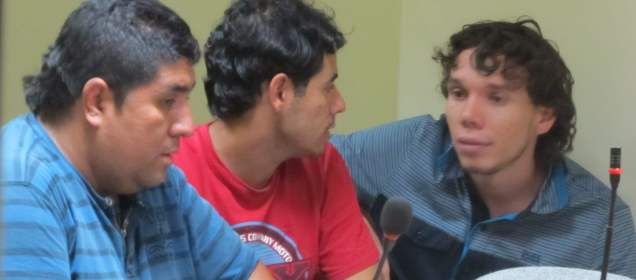 Integrantes de la banda “la Terraza” aceptan cargos de sicariato | De izquierda a derecha: alias "el Gordo" o "Galán", "Maní" y "Yordi". Foto de Nelson Matta.