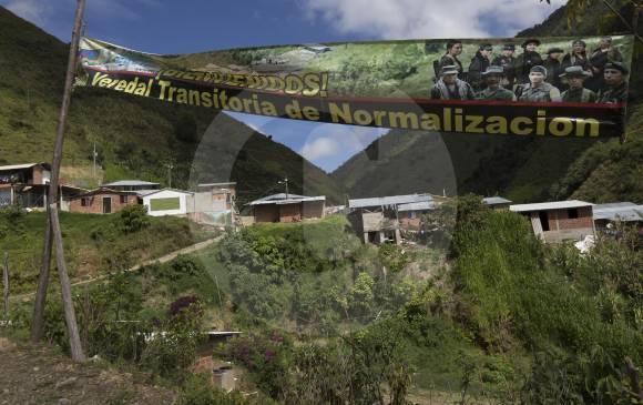 En la vereda Santa Lucía de Ituango aún no comienzan los trabajos en el terreno donde los cerca de 300 guerrilleros del frente 18 de las Farc iniciarán su camino a la civilidad. FOTO Donaldo zuluaga