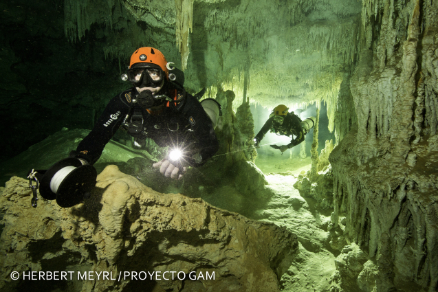 En México descubren la cueva inundada más grande del mundo, con una extensión de 347 kilómetros. FOTO: Gran Acuífero Maya