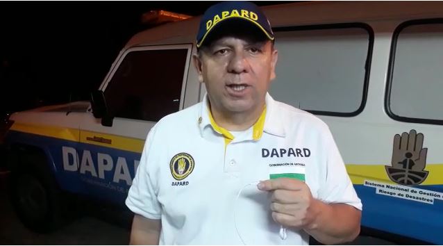 José René Bolivar, coordinador del área de Manejo del Dapard.