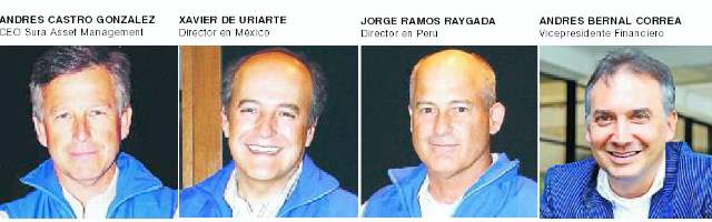 Los nuevos gerentes del Grupo Sura en A.L. |