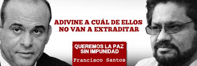 Francisco Santos compara en nueva valla a "Iván Márquez" con Mancuso |