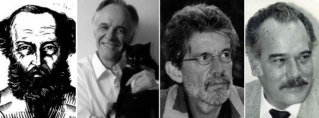 El español, un idioma para distintas voces | 1-EPIFANIO MEJÍA, 2-FERNANDO VALLEJO, 3-TOMÁS GONZÁLEZ, 4- MANUEL MEJÍA VALLEJO