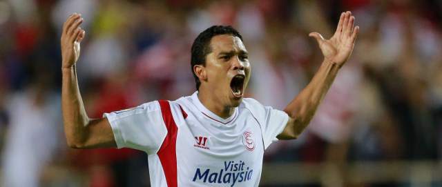 Bacca igualó a Messi en lista de artilleros en la liga española | Carlos Bacca suma siete goles en la temporada 2014-2015 de la Liga Bbva de España y es figura del Sevilla. FOTO REUTERS