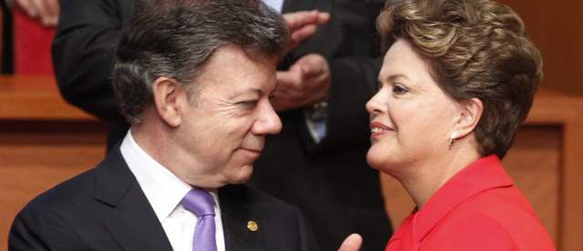Santos se mantendrá en el cargo | Juan M. Santos recibió apoyo de Dilma Rousseff. FOTO AP