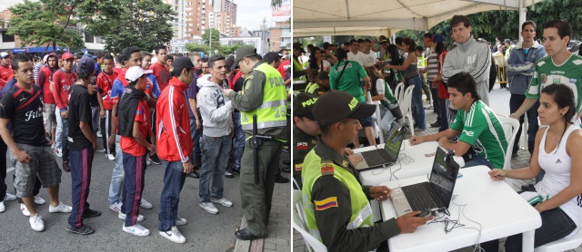Minucioso operativo previo al clásico entre Medellín y Nacional | FOTO HERNÁN VANEGAS.