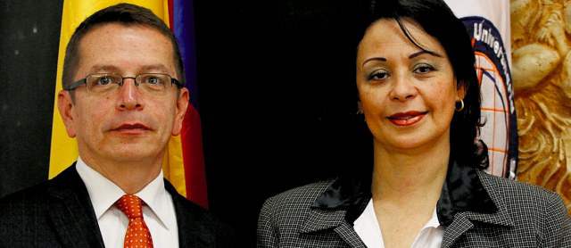 Academia debate sobre retos del comercio exterior | José Albán de Esumer y Beatriz Zea de Autónoma de las Américas hablaron del encargo social del evento. FOTO DONALDO ZULUAGA