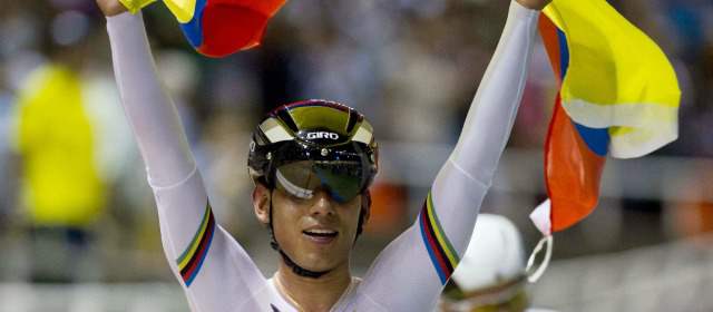 Calimenio, fuerza de Colombia | El caleño Edwin Ávila, de 24 años, es el único doble campeón mundial que tiene el ciclismo colombiano. Hoy corre de nuevo en compañía del paisa Juan Esteban Arango. FOTO AP
