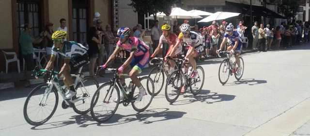 Winner Anacona (Lampre) fue uno de los protagonistas de la fuga. Foto cortesía Movistar Team