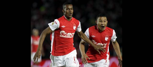 Un duelo que se repetirá | Johnnatan Copete y Luis Carlos Arias son finalistas con Independiente Santa Fe. FOTO COLPRENSA