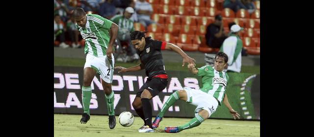 Hinchas verdes faltaron a la cita | En las redes sociales se conocieron voces en contra del juego y de la presencia de Falcao. FOTO JULIO CÉSAR HERRERA