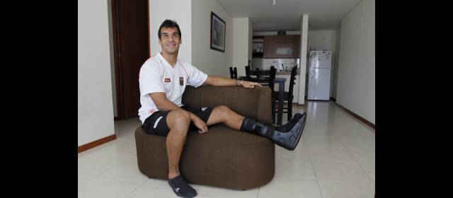 La familia y el campo, claves en la recuperación de Jimmy Schmidt | Schmidt hace fuerza desde Envigado. FOTO DONALDO ZULUAGA